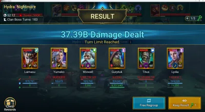 Raid optimization portfolio screenshot