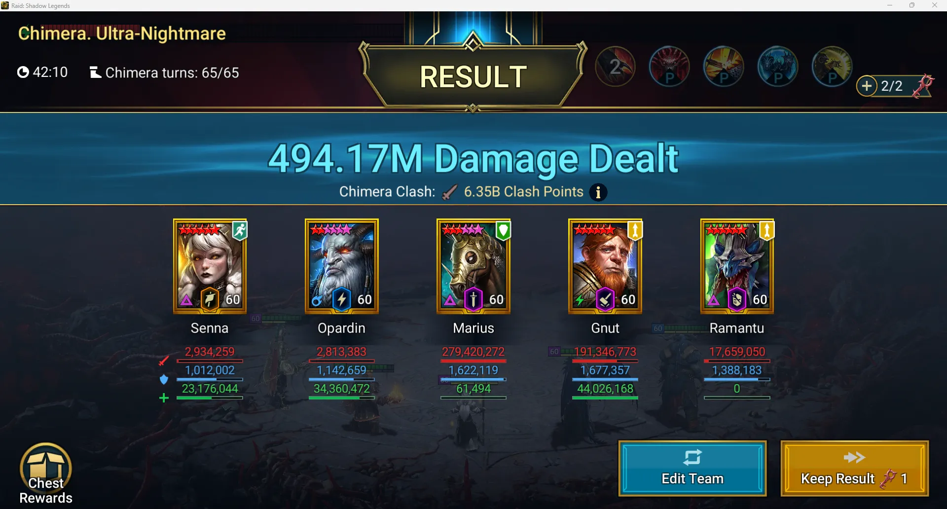 Raid optimization portfolio screenshot